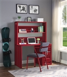 Cargo 2 Piece Computer Desk and Hutch in Red Finish by Acme - 37917