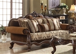 Jardena Sofa in Fabric & Cherry Oak Finish by Acme - 50655