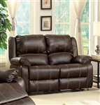 Zuriel Motion Loveseat in Brown Finish by Acme - 52281