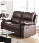 Enoch Motion Loveseat in Dark Brown Finish by Acme - 52451