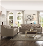 Suzanne 2 Piece Sofa Set in Beige Finish by Acme - 54010-S