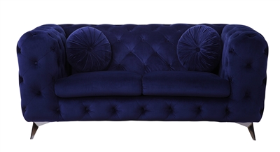 Atronia Loveseat in Blue Fabric Finish by Acme - 54901