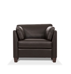 Matias Chair in Chocolate Leather Finish by Acme - 55012
