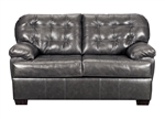 Saturio Loveseat in Gray Top Grain Leather Match Finish by Acme - 55771