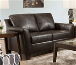 Cocus Loveseat in Espresso Top Grain Leather Match Finish by Acme - 55781