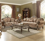 Ragenardus 2 Piece Sofa Set in Fabric & Vintage Oak Finish by Acme - 56030-S