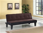 Hamar Adjustable Sofa in Chocolate Flannel Fabric Finish by Acme - 57028