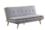 Savilla Adjustable Sofa in Gray Linen & Oak Finish by Acme - 57164