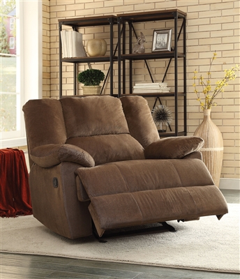 Oliver Glider Recliner in Chocolate Corduroy Finish by Acme - 59415