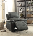 Bina Recliner in Charcoal Polished Microfiber Finish by Acme - 59525