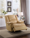 Seilo Power Motion Recliner in Beige Leather Finish by Acme - 59867