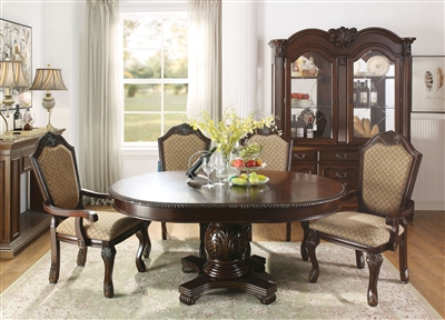 Chateau De Ville 5 Piece Round Table Dining Room Set in Espresso Finish by Acme - 64175