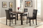 Kylan 5 Piece Dining Room Set in Dark Cherry & Espresso Finish by Acme - 71800