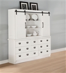 Renske Buffet and Hutch in Antique White Finish by Acme - 71853