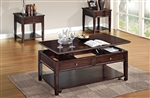 Malachi 3 Piece Occasional Table Set in Walnut Finish by Acme - 80254-S