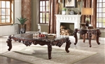 Forsythia 3 Piece Occasional Table Set in Walnut Finish by Acme - 83070-S