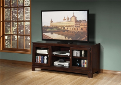 Halden 58 Inch TV Console in Merlot Finish by Acme - 91093