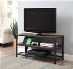 Taurus 39 Inch TV Console in Rustic Oak & Black Finish by Acme - 91600