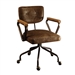 Hallie Office Chair in Vintage Whiskey Top Grain Leather Finish by Acme - 92410