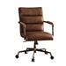 Harith Executive Office Chair in Retro Brown Top Grain Leather Finish by Acme - 92414