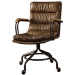 Harith Executive Office Chair in Vintage Whiskey Top Grain Leather Finish by Acme - 92416