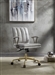 Damir Office Chair in Vintage White Top Grain Leather & Chrome Finish by Acme - 92422