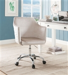 Cosgair Office Chair in Champagne Velvet & Chrome Finish by Acme - 92506