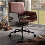 Kamau Office Chair in Vintage Cocoa Top Grain Leather Finish by Acme - 92567