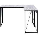 Zetri Executive Home Office Desk in Antique White & Black Finish by Acme - 92807