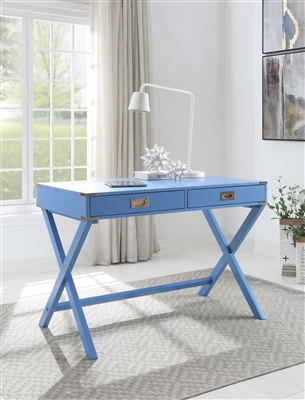 Amenia Executive Home Office Desk in Blue Finish by Acme - 93000