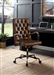 Noknas Office Chair in Rotten Brown Top Grain Leather Finish by Acme - 93175