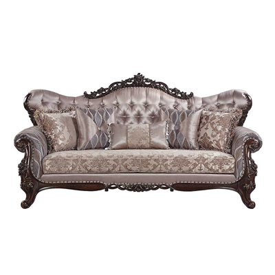 Benbek Sofa in Fabric & Antique Oak Finish by Acme - LV00809