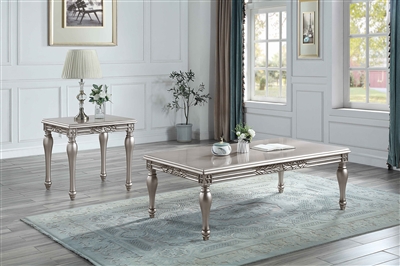 Pelumi 3 Piece Occasional Table Set in Platinum Finish by Acme - LV01115-S