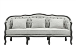 Samael Sofa in Gray Linen & Dark Brown Finish by Acme - LV01127
