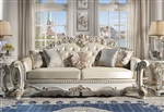 Vendome Sofa in Champagne PU & Antique Pearl Finish by Acme - LV01324