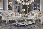Vendome 2 Piece Sofa Set in Champagne PU & Antique Pearl Finish by Acme - LV01324-S