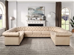 Jakim Sectional Sofa in Beige Linen Finish by Acme - LV01460