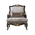Betria Chair in Light Green Velvet, Gold & Black High Gloss Finish by Acme - LV01889
