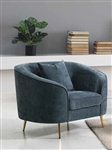 Nakendra Chair in Cobalt Blue Chenille Finish by Acme - LV01922