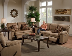 Impulse 2 Piece Reclining Sofa Set in Cafe Color Fabric by Catnapper - 1241-SET