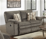 Tosh Reclining Loveseat in Pewter Color Fabric by Catnapper - 1272