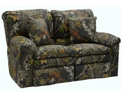 Trapper Reclining Loveseat in Mossy Oak or Realtree Camouflage Fabric by Catnapper - 1302