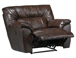 Larkin Lay Flat Recliner in Chestnut, Godiva, or Putty Leather by Catnapper - 1390-7
