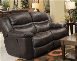 Valiant Rocking Reclining Loveseat in Coffee, Marble or Elk Fabric by Catnapper - 1402-2