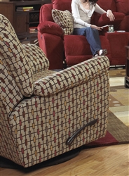 Bryson Swivel Glider Recliner in Rustic Pattern Fabric by Catnapper - 1610-5