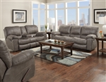 Trent 2 Piece Reclining Sofa Set in Charcoal Color Fabric by Catnapper - 192-SET