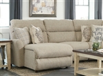 McPherson 3 Piece Reclining Sectional in Buff Chenille by Catnapper - 261-3R