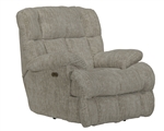 Cirrus Chaise Rocker Recliner in Parchment Fabric by Catnapper - 2630-2-P