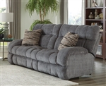Ashland Lay Flat Reclining Sofa in Granite Fabric by Catnapper - 3591-G