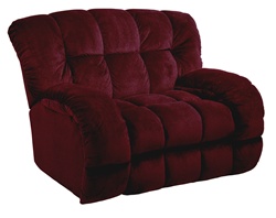 Softie Cuddler "Inch-A-Way" Recliner in Bordeaux Suede Fabric by Catnapper - 4001-4-B